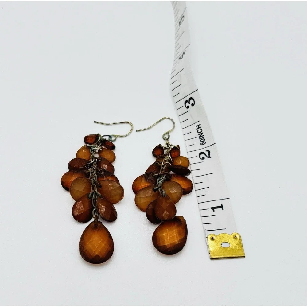 Boho‎ Festival Jewelry Set Coachella Statement Necklace Earrings Bracelets Amber